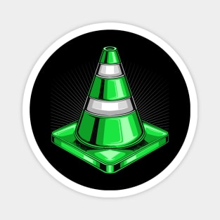 Green Traffic Cone Magnet